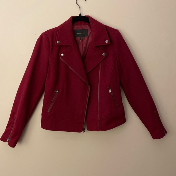 Banana Republic wool moto jacket. - Picture 3 of 5